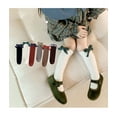 thumbnail image 4 of Ougyinr Kids Baby Girls Knee High Socks Bowknot Socks Cotton Socks Toddler Stockings Girls Socks for 2-8Years ( 6 Piars / 5 Piars ), 4 of 9