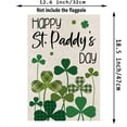 thumbnail image 2 of St Patricks Day Garden Flag Shamrocks Clovers Vertical Double Sided Buffalo Plaid Holiday Outdoor Yard Decor 12.5 x 18 Inch, 2 of 6