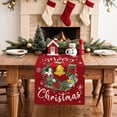 thumbnail image 2 of Wreath Merry Christmas Table Runner, Xmas Winter Holiday Kitchen Dining Table Decoration for Christmas Home Decor 13x108 Inch-Red, 2 of 8