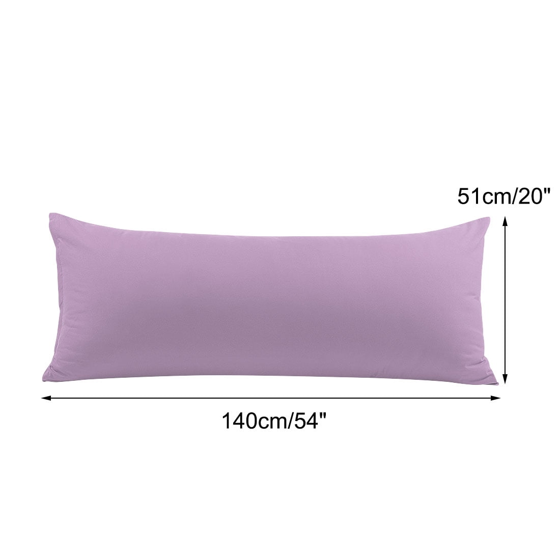 Unique Bargains 1 Pack Brushed Microfiber Body Pillowcase, 20" x 54", Lavender