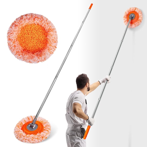 Wall Mop, 2026 New 69” Wall Cleaner, Baseboard Cleaner, Professional-Grade Baseboard Cleaner Tool with Handle, Dust Mop, Efficient Cleaning Tools, 1 Mop