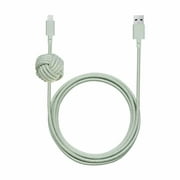 Native Union Night Charge/Sync Lightning Cable with Weighted Knot 10ft Sage Charge/Sync Cables