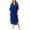 Blue, variant on Bxsruta Womens Button Down Shirt Dress Casual Long Sleeve Collared Midi Dresses Beach Cover Up