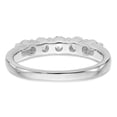 thumbnail image 5 of 14K White Gold Ring Band Wedding Diamond Lab Grown Round, Size 5, 5 of 8