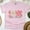 Light Pink, variant on Women's Short Sleeve Graphic T-Shirt, Love Like Jesus Pink Bow Heart, Ash, Size S