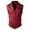 Red, variant on Men's Fashion Court Style Suit Vest Sleeveless Jacket for Formal and Casual Wear