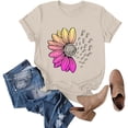 thumbnail image 6 of Women's Workout Tee - Athletic Plus Size Top - Short Sleeve Cotton - Trendy 2025 Design | Baberdicy | Womens Fashion Workout T Shirts Athletic Plus Size Tops Summer Trendy (Khaki | M), 6 of 9