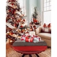 thumbnail image 4 of Round Tablecloth Farmhouse Rustic Wood Texture Elastic Edge Fitted Red Brown Plastic Table Cover,Waterproof Oil Proof for Dinner,Outdoor, Picnic, 45"- 54" DIA Tables, 4 of 8