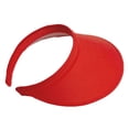 thumbnail image 4 of Top Headwear Women's Wide Brim Visor - Sports 5 Inch Wide Clip On Cap, Red, 4 of 4