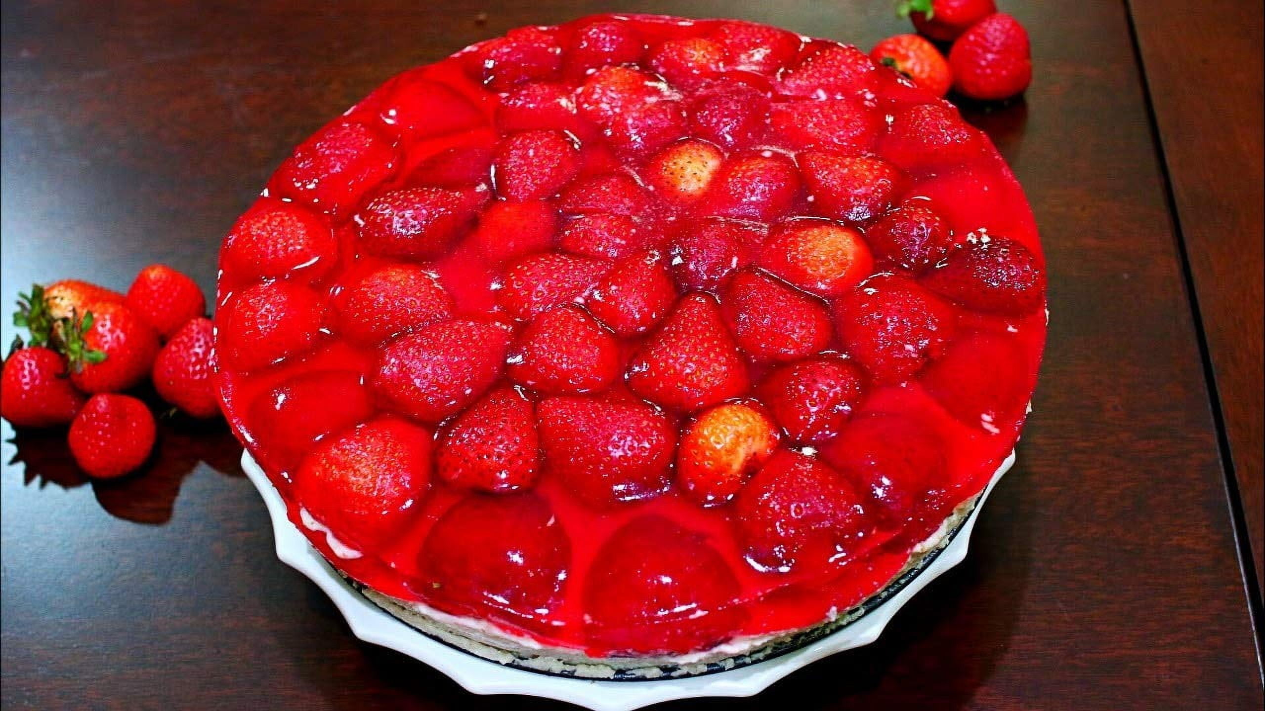 Strawberry Halal Gelatin Dessert Jell-O 3.oz each - Pack of 6 - جيليه الفراولة حلال