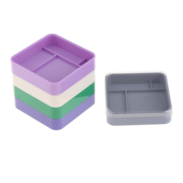 crativent Watch Parts Storage Box Watch Tools Storage for Watch Tool Accessories Craft Round Square
