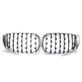 thumbnail image 1 of Rejilla de riñón protectora de una sola línea ABSABS Protective Frente Grille Grille Parrilla Auto Estilo Reemplazo Reemplazo de accesorios Reemplazo para E46 4D Sedan 320i 2002-2005 Color de la placa Inevent VI001699-02, 1 of 7