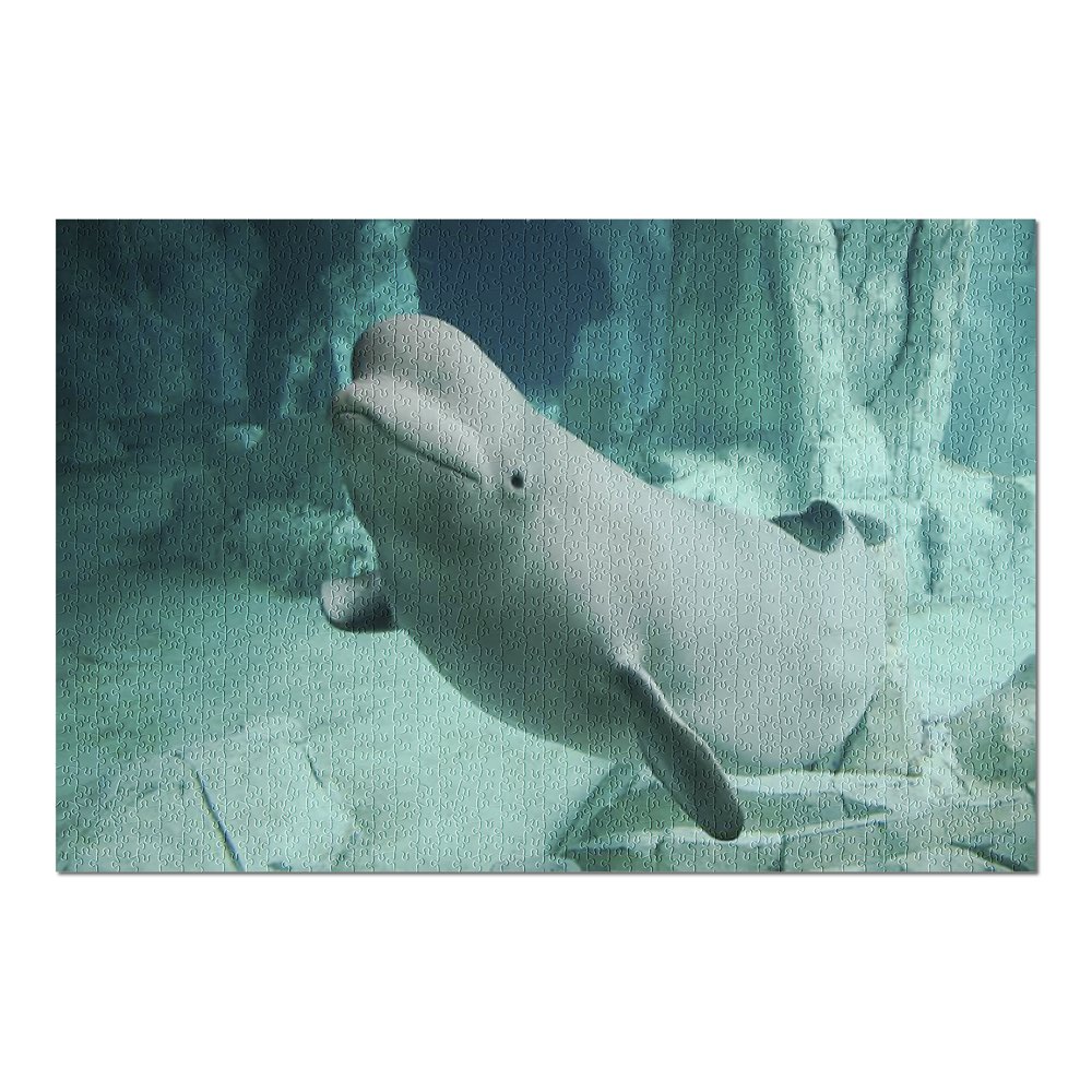 Beluga Whale with Rock Formations 9003611 (20x30 Premium 1000 Piece