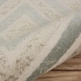 thumbnail image 4 of Lr Home Tranquillity Beige & Blue 3 Feet 6 Inch x 5 Feet 6 Inch Geometric Area Rug, 4 of 8