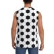 thumbnail image 4 of Fotbe Soccer Ball Men's Camiseta sin Mangas Estampada para Hombres, Playera Casual para Gimnasio, Entrenamiento, Playa-Small, 4 of 7