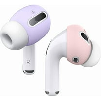 AirPods Pro Eartips Cover - elago [Fit in The Case] Ear Tips Cover Designed for Apple AirPods Pro (2 Pairs of 2 Colors) (Lovely Pink/Lavender)