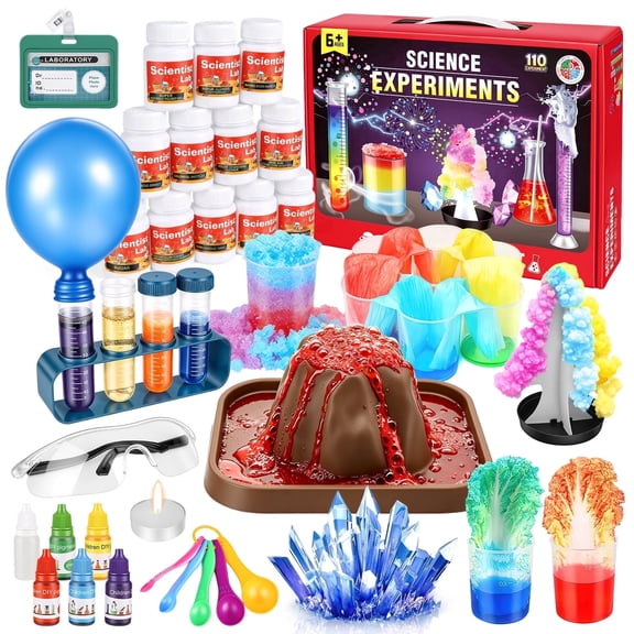 Beefunni Kids STEM Science Kit, 110  Hands-On Educational Projects for Kids, Learning Toys with Activity Tools, Gift for Boys & Girls Ages 4-12