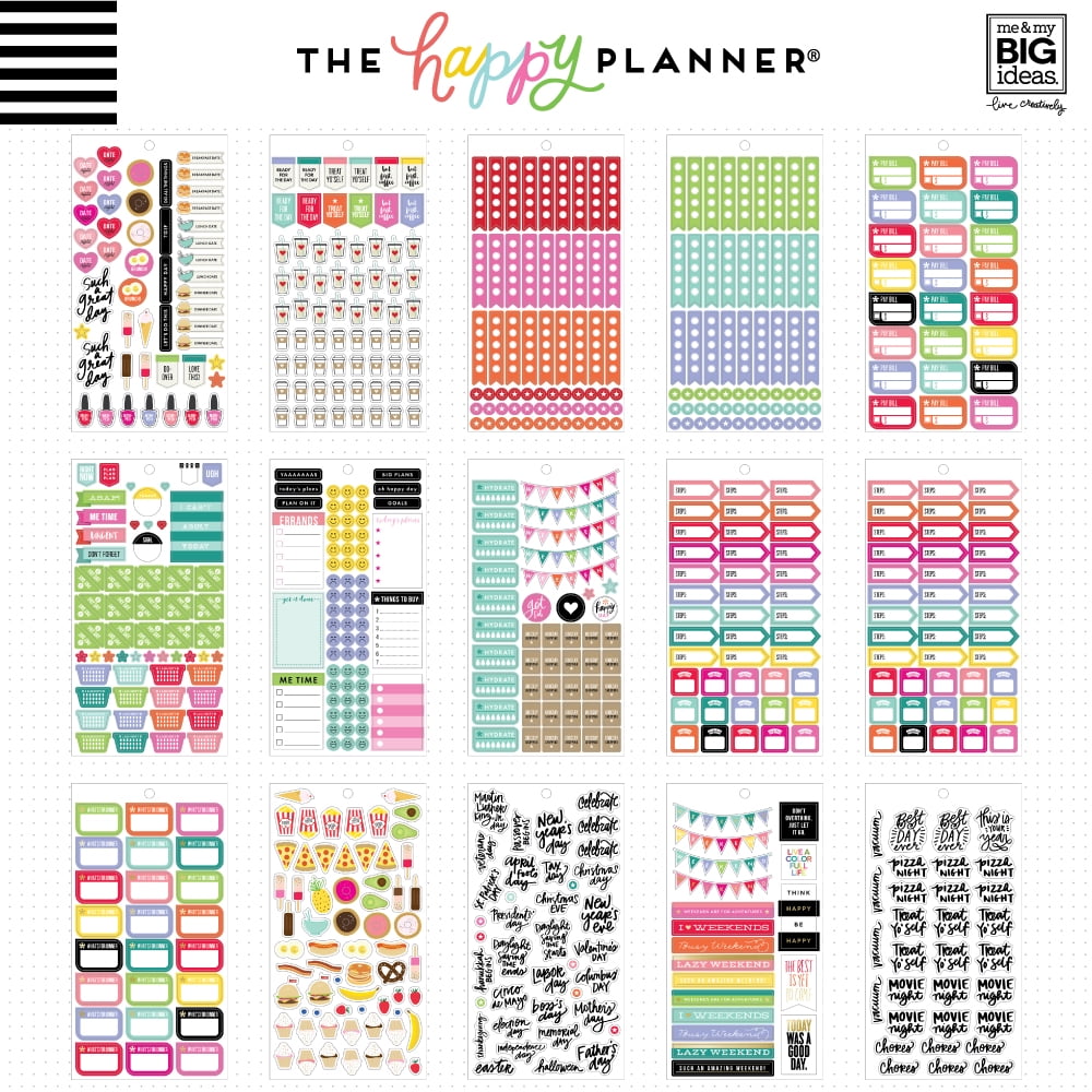 Me & My Big Ideas Happy Planner-Value Pack Stickers-Dates 
