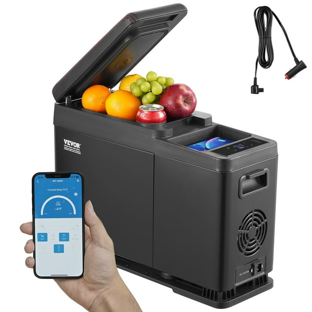 VEVOR Réfrigérateur de Voiture Portable Congélateur Compresseur 8 L Zone Simple pour Voiture Maison