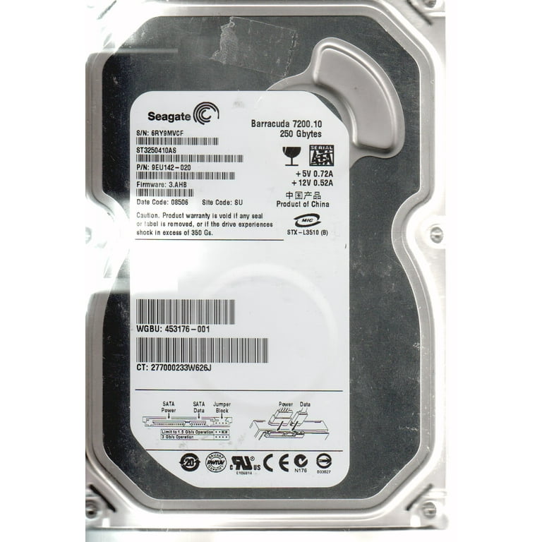 ST3250410AS 6RY SU PN 9EU142 020 FW 3.AHB Seagate 250GB SATA 3.5 Hard Drive
