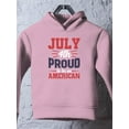 thumbnail image 3 of July 4Th Proud American Hoodie Toddler -Image by Shutterstock,  4 Toddler, 3 of 4