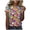 A-Blue45, variant on XIAONU Women Heart Print T Shirt Crew Neck Short Sleeve Colorful Top Soft Casual Outing Tees