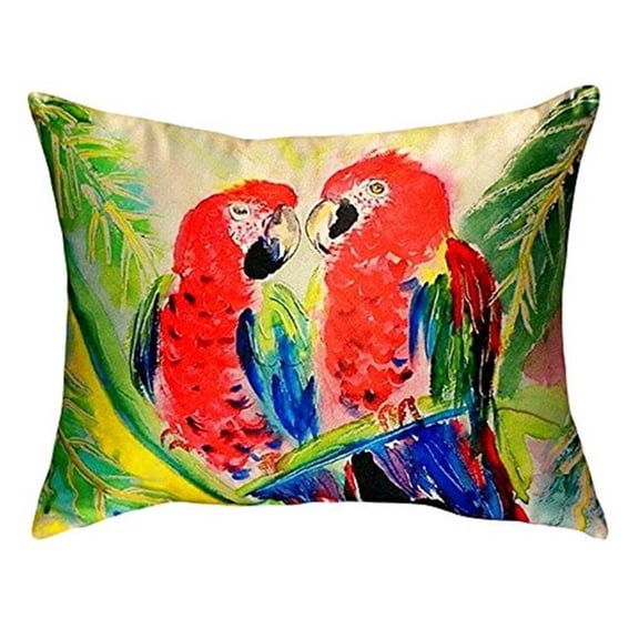 16 x 20 in. Two Parrots No Cord Pillow