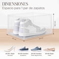 thumbnail image 3 of Set de 6 Cajas Organizadoras de Zapatos Elly Prestige con Puertas Magnéticas y Diseño Apilable, 3 of 7
