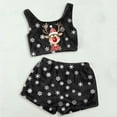 thumbnail image 2 of Women's Christmas Pajama Set Soft Tank Top and Shorts Cozy Sleepwear Loungewear Outfit Holiday Nightwear Comfortable Two Piece, 2 of 2