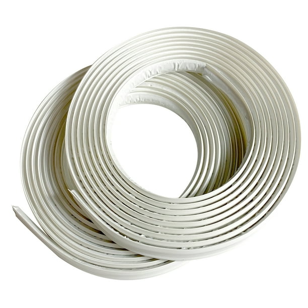 InstaTrim flexible molding trim strips with 210ft rolls; white