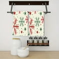 thumbnail image 3 of YladaFaie Red Green Snowflakes Christmas Kitchen Dish Towels Set of 2 Funny Pattern Hand Towels with Hanging Loop for Bathroom Cooking Home Decor, 16 x 24 Inch, 3 of 7