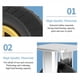 thumbnail image 4 of Ruedas giratorias Juego de 4 Ruedas giratorias industriales Ruedas de Goma for Carro, Muebles, Banco de Trabajo Ruedas for Exteriores, 4 of 6