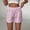 Pink(New), variant on PNTUTB Summer Shorts for Women Stylish Striped Versatile Shorts Elastic High-Waisted Lightweight Breathable Loose Comfortable Casual Shorts with Pockets