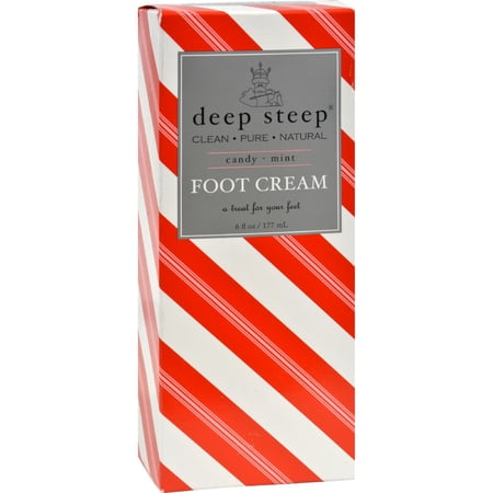 Deep Steep Foot Cream, Candy Mint, 6 fl oz