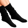 thumbnail image 4 of unbranded 1Par Calcetines Negros Para Mujer Y Para Frío, 4 of 8