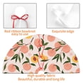 thumbnail image 4 of Yiaed Peach With Leaves1 Print Christmas Tree Skirt , Tree SkirtsTree Mat for Christmas Winter Holiday Indoor Decorations-48", 4 of 7