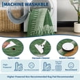 thumbnail image 6 of Garvee 10'x13' Geometric Striped Bordered Area Rug Modern Solid Carpet, Washable Non Slip Rug for Living Room Bedroom Home Office, Green, 6 of 9
