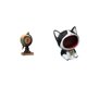 thumbnail image 1 of Figura de gato con globo terráqueo, estatua moderna, reloj de mesa, coleccionable, adorno de escritorio, arte artesanal para estante, oficina, chimene, 1 of 8