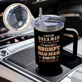 thumbnail image 6 of Grumpy Old Man Tumbler, 40 Oz Stainless Steel Mug with Handle, Funny Birthday Gifts for Fathers Day, Grandpa Birthday Gift, Gag Gifts for Older Men, Retirement Gift Ideas, 6 of 6
