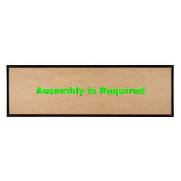 Quadro Frames 8x26 inch Picture Frame, Black, Style P375-3/8 inch Wide Molding