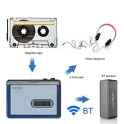 ezcap Cassette Player,Auto BT Tape Portable BT Cassette Player BT 4.2 Auto Reverse Audio Player Tape Audio Tape Auto Audio Cassette Player Tape Player