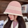 thumbnail image 4 of SikaFu Internet Celebrity New Lambsca Fisherman Hat Female Autumn And Winter Version Of Fashion Gas Bucket Cap, 4 of 9