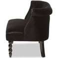 thumbnail image 4 of Baxton Studio Flax Velvet Tufted Loveseat in Black, 4 of 10