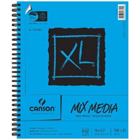 Drawing Pad Mixed Media 9X12, 98lb ,100 Sheets
