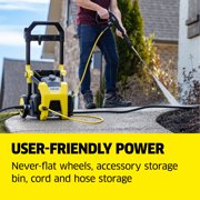 Kärcher Pressure Washer K1900PS, CETA Certified, 3 Spray Nozzles, Detergent Tank, For Cars, Driveways, Siding, Patios, 1.2 GPM