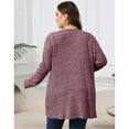 thumbnail image 6 of AviBest Plus Size Cardigans for Women Lightweight Long Sleeve Open Front Button Up Fall Thin Cardigans with Pockets, 1XL-5XL, 6 of 6