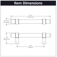thumbnail image 7 of Hickory Hardware H079518 Crystal Palace 3-3/4" Center To Center Acrylic Clear Cabinet Bar, 7 of 7