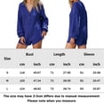 thumbnail image 2 of Monos Casuales Monos cortos de algodón y lino para otoño, corte holgado, para mujer, con cuello vuelto, traje diario Cgtredaw Azul S para Mujer, 2 of 6