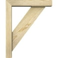 thumbnail image 3 of Ekena Millwork 4"W x 16"D x 20"H Traditional Block Rough Sawn Bracket w/ Offset Brace, Douglas Fir, 3 of 25
