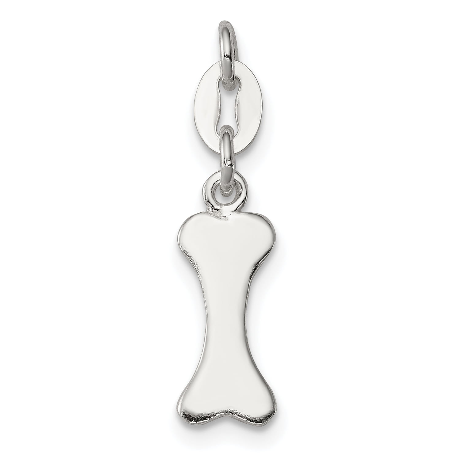 sterling silver dog bone necklace